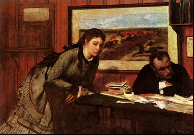 Edgar Degas Sulking Sweden oil painting art